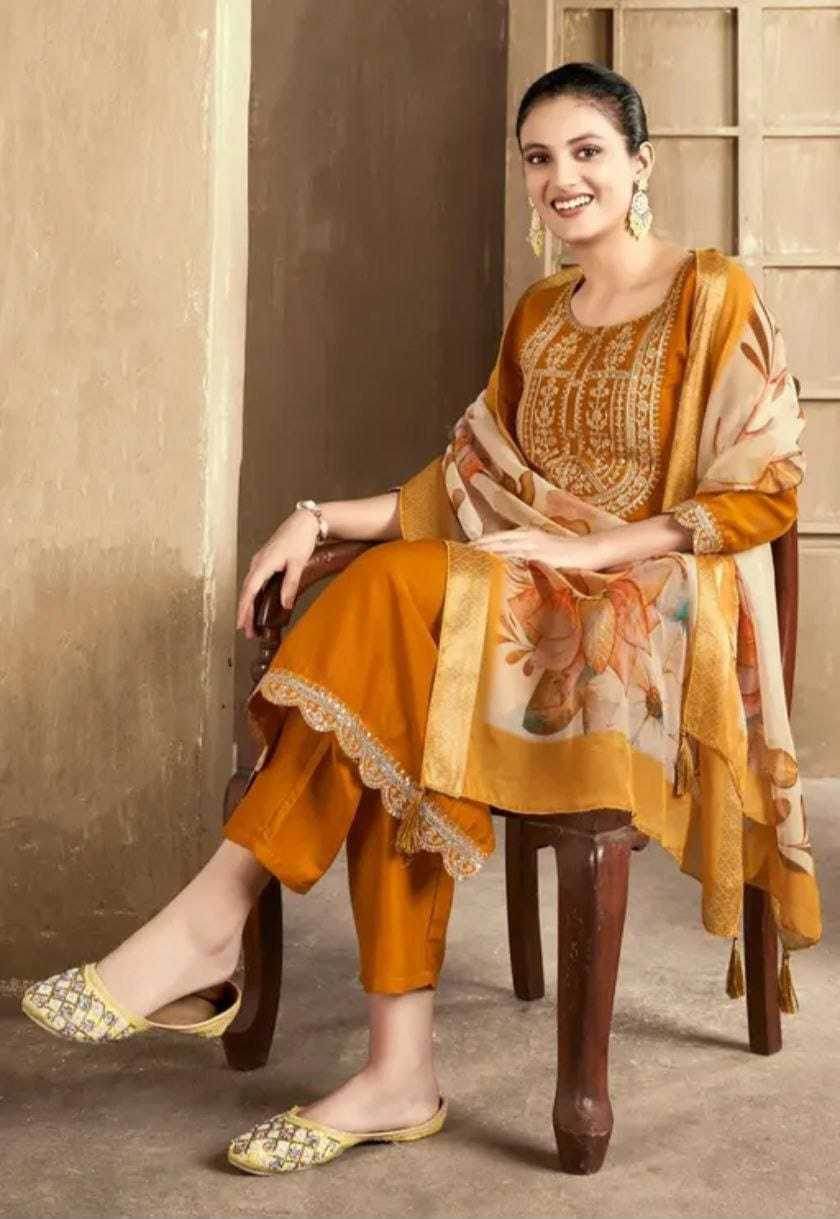 Rayon Embroidered Kurti - MYLUXURY LANE ENTERPRISE